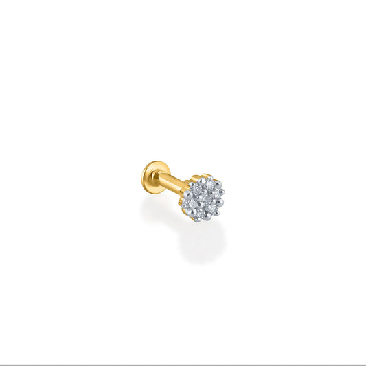 Elegant diamond nose pin