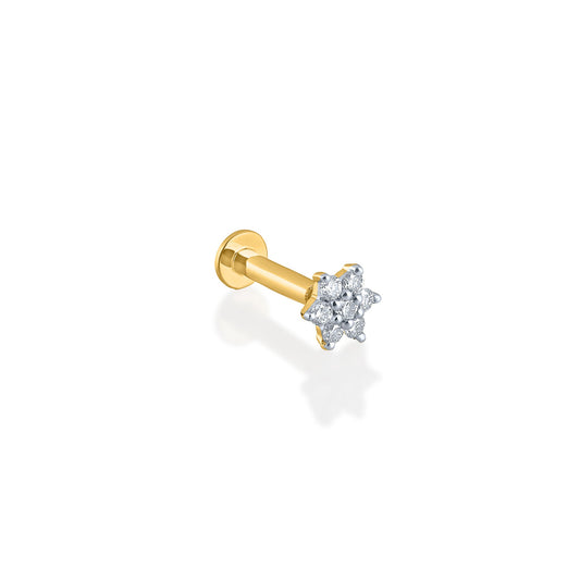 Elegant diamond nose pin