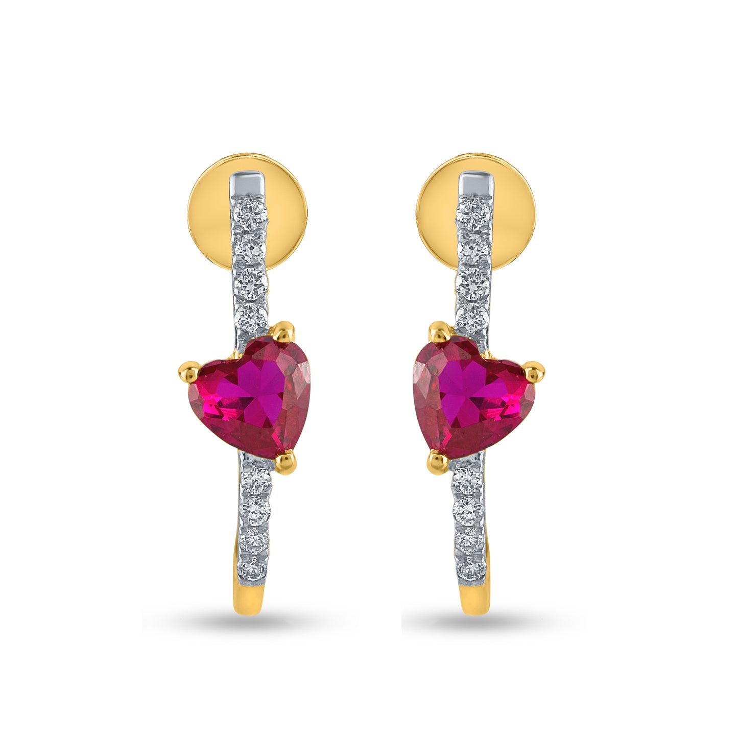 Lotus Ruby Studs