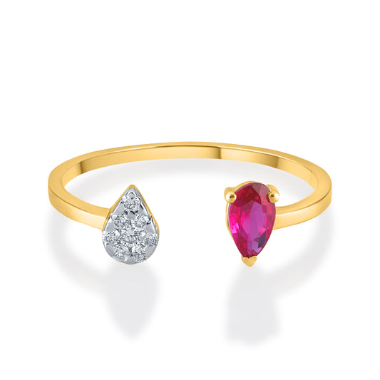 Diamond Rouge Gemstone Band