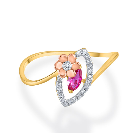 Gleaming Ruby Brilliance Ring