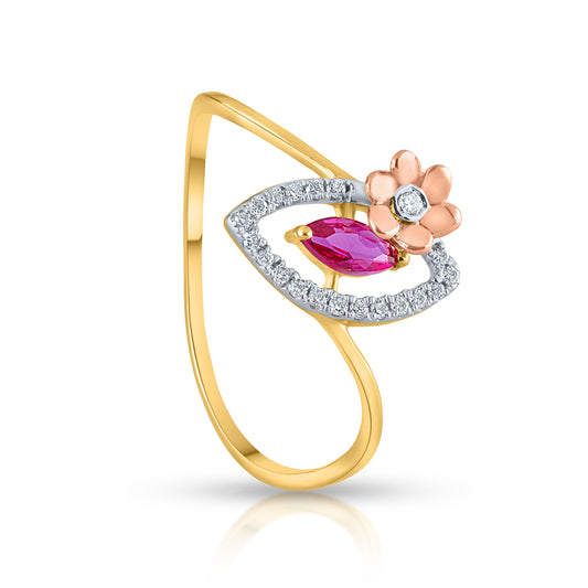 Gleaming Ruby Brilliance Ring