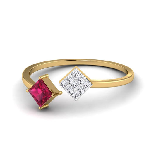 Radiant Ruby Sparkler Ring